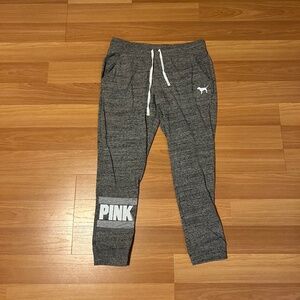 Victoria's Secret PINK Gray Joggers, Sz L